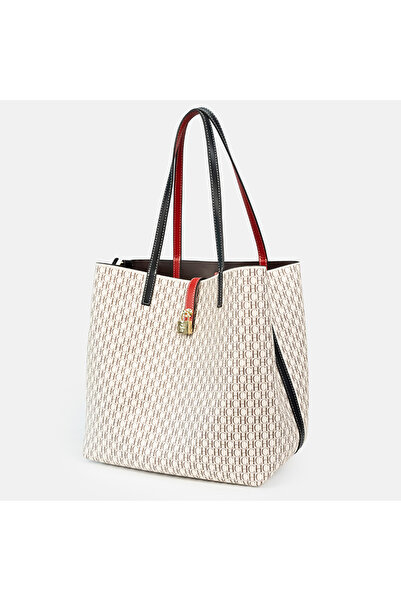 Ch CHCH Letter Print Tote Bag, Fashion Bucket Bag, Large Capacity Shopping Bag