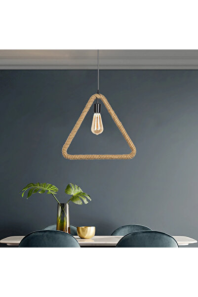 HAMER إنارة ريفية علاقي حبل شكل مثلث مفرد E27كلاسيكي