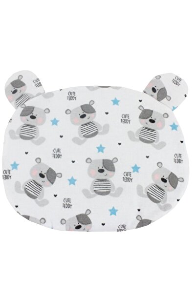 PRICHINDEL Pernă subțire, bumbac, Teddy drăguț, alb, 37 x 29 cm