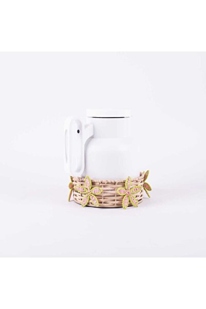 Blends Tea and Coffee Flask with stand Pink Flowered 1 Liter