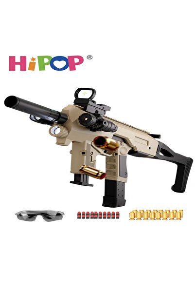 HIPOP مسدس لعبة قابل للتشوه مع رصاصة ناعمة، مسدس لعبة آمن مع وظيفة رمي القذائف، مسدس لعبة رشاش مع
