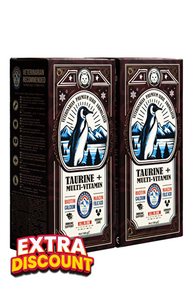 Jorgens Kennel 2'li Set Taurine Doğal Kedi Multivitamini Premium 12 Supreme V...