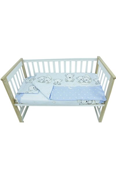 PRICHINDEL Set de lenjerie de pat 3 piese, Prichindel, dungi albastre Little ...
