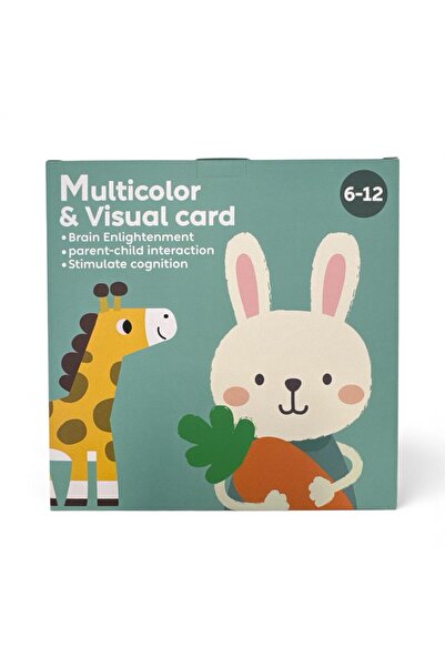 OEM Set of 20 Educational Visual Cards for Children 06-12 Months – Real Images Front-Back, Montessori Type