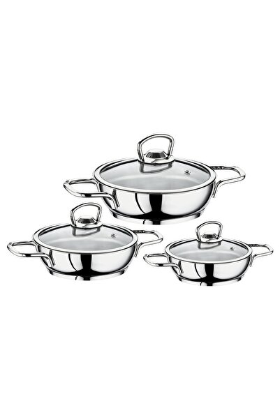 Lara Çarşı Esenso 6 Parça Tel Kulplu Omlet Çelik Sahan Seti 16-18-20 cm