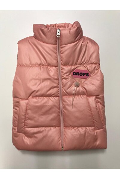 Baby Slon Kids Clup Kışlık dik yaka elyaflı çift cepli fermuarlı şişme kız be...