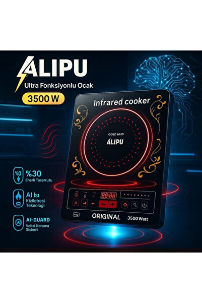 menody Ailipu Ocak Elektrikli Lazer Ocak Elektrik Tasarruflu Tüm Tencere Ve T...