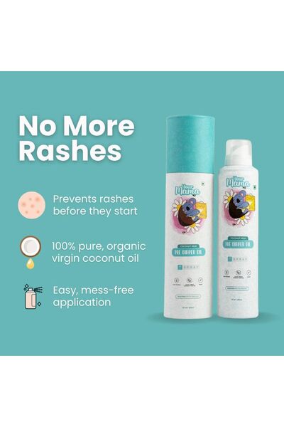 Your Mama Pre-Diaper Oil Spray – 100% Natural Virgin Coconut Oil 200ml