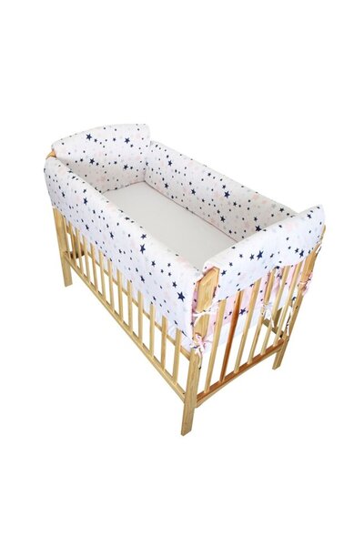 PRICHINDEL Set de lenjerie de pat pentru pătuț, 7 piese, Maxi, reversibil, st...