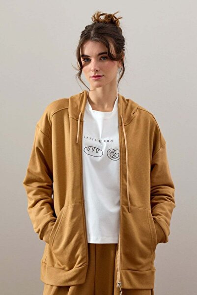 Ceylan Otantik Caramel 3 Thread Basic Cardigan