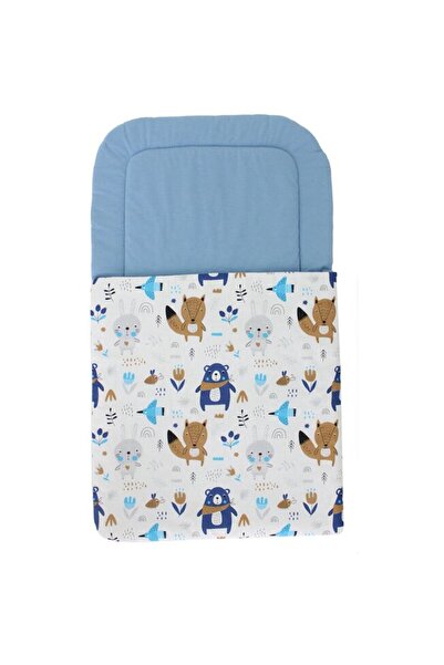 PRICHINDEL Sac de dormit pentru bebeluși (port-bebe) - Teddy cu eșarfă albast...