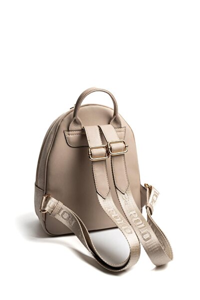Silver Polo Silver & Polo Sp945 Women's Backpack Suede Beige-Sand