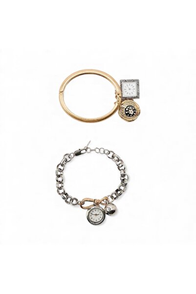 neslyaccessories Double Watch Charmlı Bracelet