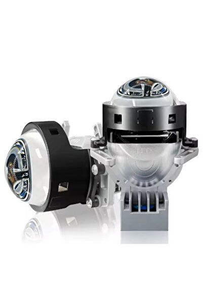 Oto Çizgi Led Lazer Projektör Lens Bi Led Projektör Far Montajı Araba Projekt...
