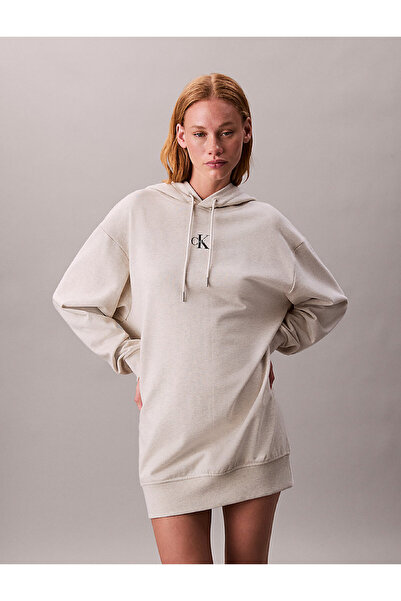 Calvin Klein Monogram Hooded Sweatshirt Elbise