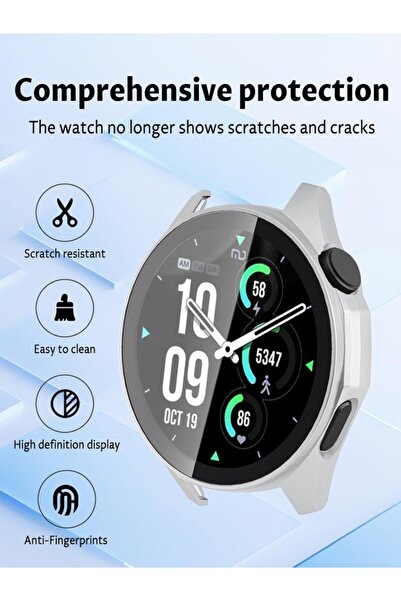 UnDePlus Huawei Watch Gt 6 Pro 46mm Hard Pc Case and Screen Protector Without Writing Watch