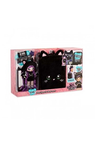 Na! Na! Na! Na!Na!Na! Surprise 3-in-1 Backpack Bedroom Playset - Black