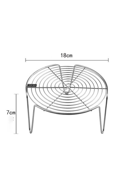 Choice4 B-18cm 304 Stainless Steel Steamer Rack Multifunction Pot Steaming Tray Dumplings Eggs Grill Stand K