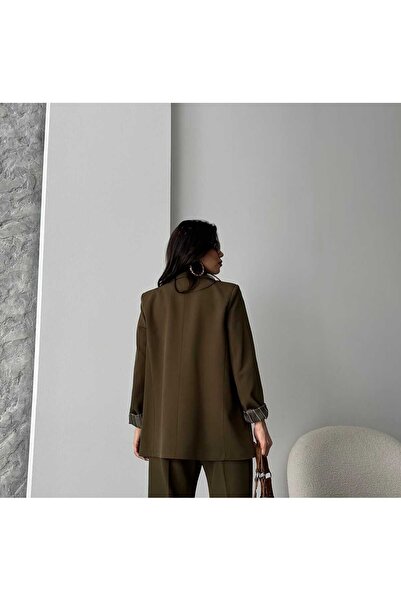 Moda İkra Blazer Jacket (Striped Lining)