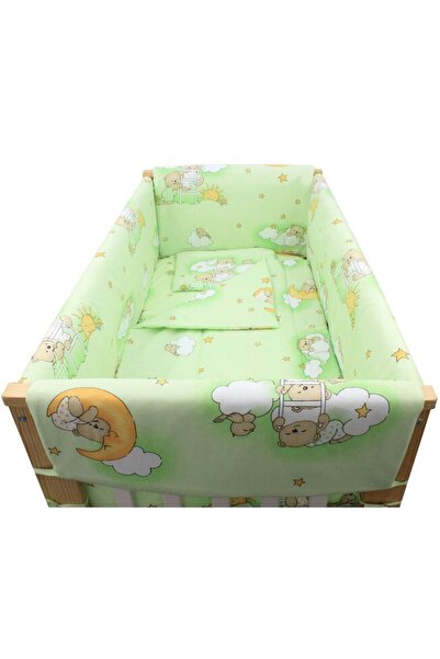 PRICHINDEL Set de lenjerie de pat pentru pătuț, 7 piese, Maxi - Sleepy Bear (...