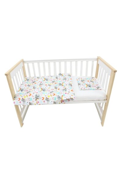 PRICHINDEL Lenjerie de pat pentru bebeluși, format din 3 piese, Prichindel, U...