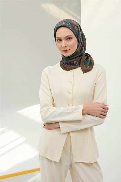 Silk Home Viscose Velora Scarf Khaki Four Seasons 90X90