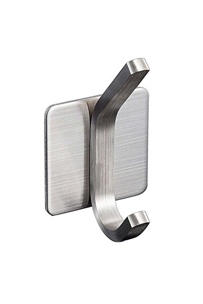 OEM Stainless Steel Self-Adhesive Bathroom Hooks Set of 4 - Silver Finish