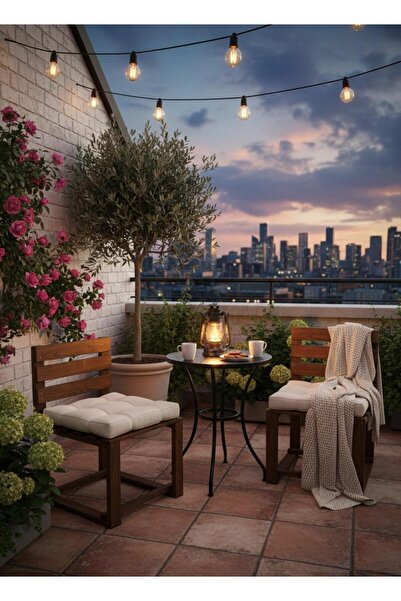 DEKORELA 2 Lİ AHŞAP BERJER BANK