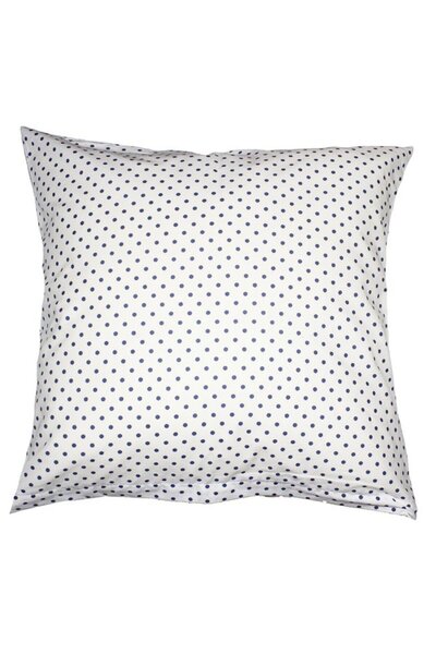 PRICHINDEL Pillowcase, white with navy polka dots