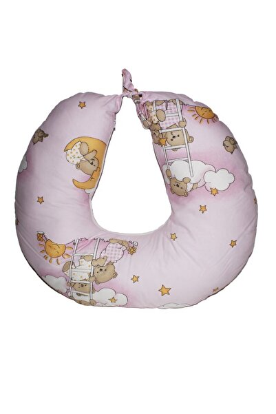 PRICHINDEL Pernă de alăptare Sleeping Bear, roz