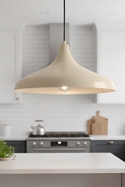 Retrolamp RTA101-110 Krem Metal Avize Aydınlatma Mutfak Hol Salon Cafe Restor...