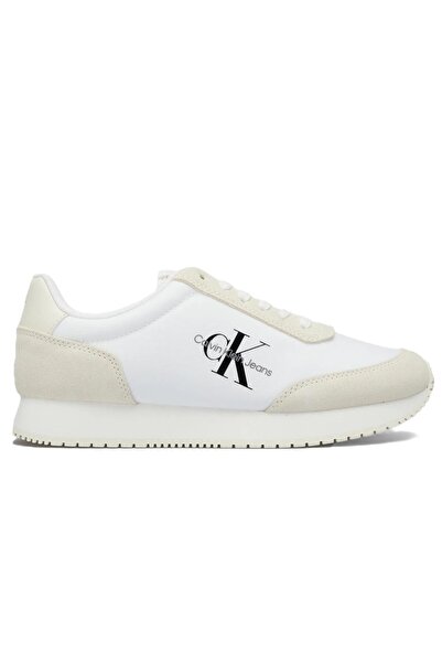 Calvin Klein Retro Runner Low Lace Womens Sneaker Women's Casual Sports Shoes White