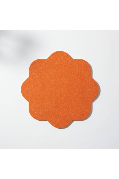 Grand Fine Art 2 Pieces Felt American Doily - Easy to Wipe Clean - 33X33 cm - Octagonal Floral Pattern