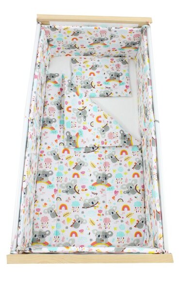 PRICHINDEL Set de lenjerie de pat 5 piese, Prichindel, ursuleț Koala, 120x60 cm