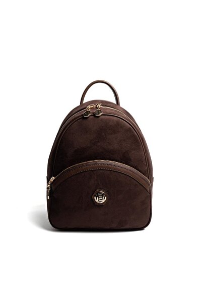 Silver Polo Silver & Polo Sp945 Women's Backpack Suede Brown