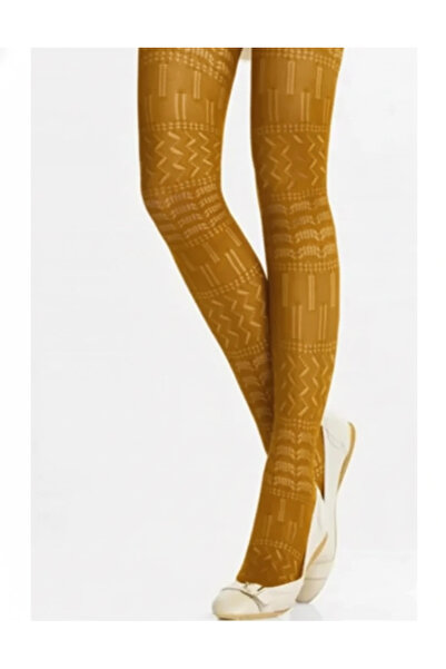 yoncatoptan Daisy File Desenli Kadın Külotlu Çorap