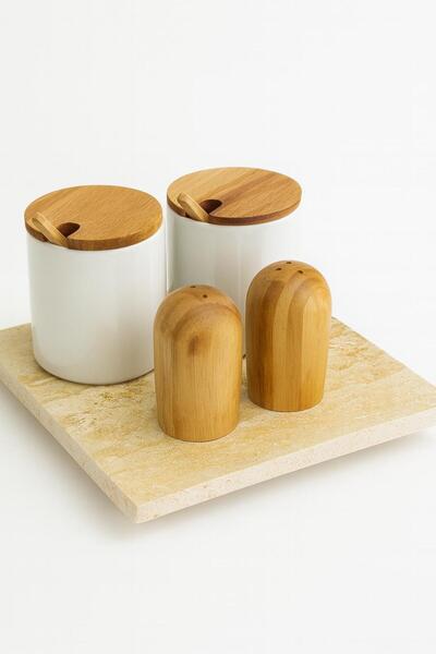 Modestmar Natural Travertine Stand - Kitchen Decor Stand