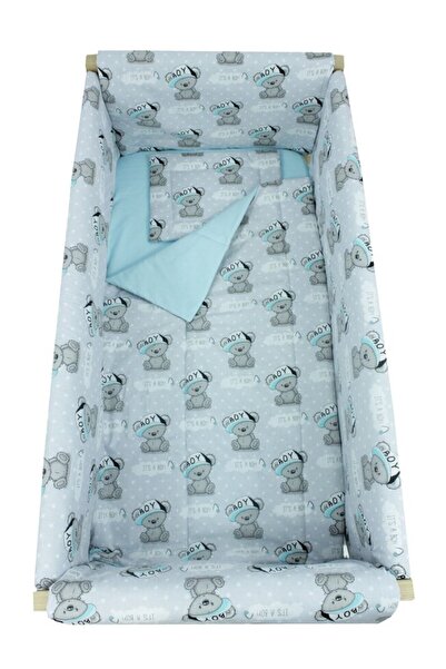 PRICHINDEL Set de lenjerie de pat 7 piese, Prichindel, It is a Boy, gri, 120x...