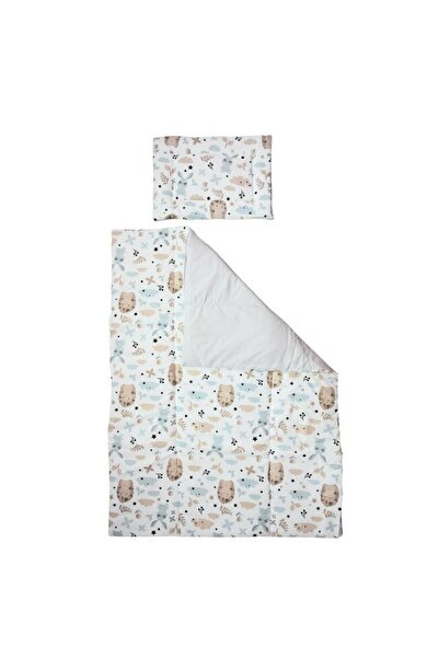 PRICHINDEL Lenjerie de pat din 2 piese, Prichindel, arici și iepuraș, 120x60 cm