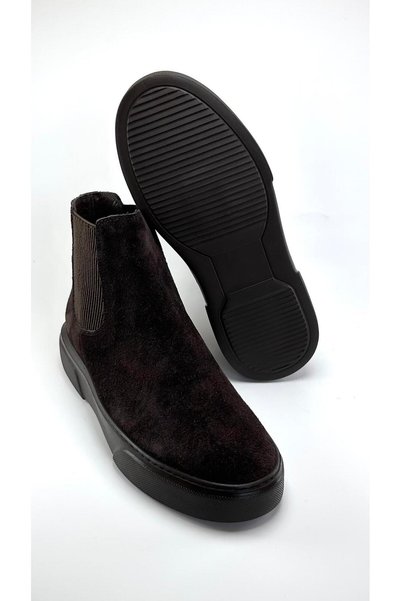 ALZA Premium Quality Genuine Leather Men's Chelsea Winter Boots - Ultra Comfort Eva Sole