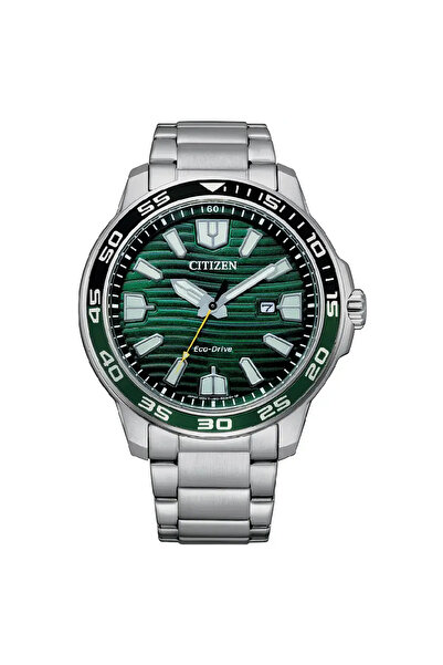 Citizen Eco-Drive AW1526-89X Green Dial Stainless Steel Men's Watch