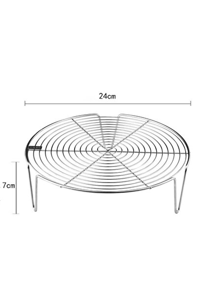 Choice1 B-24cm 304 Stainless Steel Steamer Rack Multifunction Pot Steaming Tray Dumplings Eggs Grill Stand K
