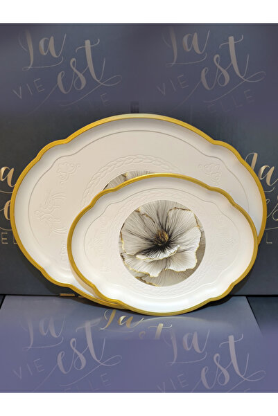 BALBAN TİCARET MELAMİN KIRILMAZ SUNUM TEPSİ İKİLİ