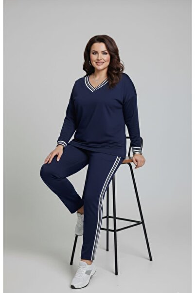 PARKDERİN Plus Size, Modal Fabric Tracksuit
