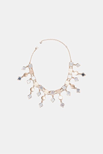 Stradivarius Crystal effect choker necklace