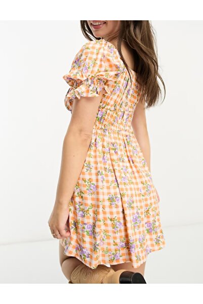 Evendi Short dress, Orange