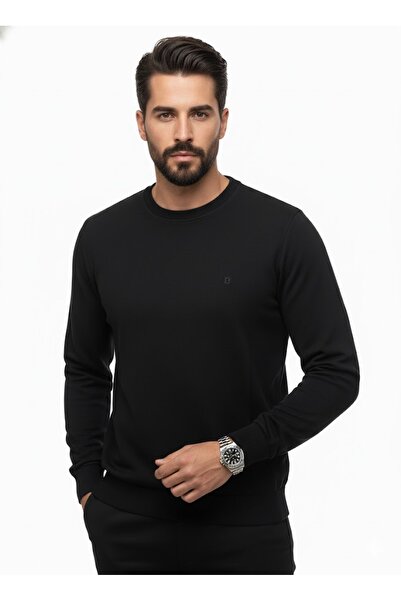 Plus Scorpion Men's sweater with velvet look - soft and comfortable