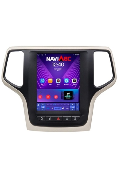 NAVI-ABC Navigație în stil Tesla pentru Jeep Grand Cherokee (2014-2017) 9.7in...