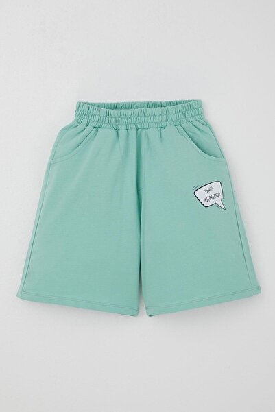 Breeze Boy's Shorts Set Jetski Enthusiast Cool Dinosaur Printed 5-9 Years, Light Grey Melange