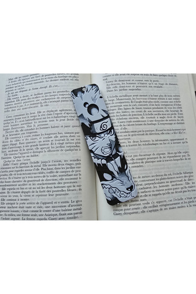 Anka Atolye علامة كتاب بتصميم أنمي / مانغا من ناروتو - علامة كتاب بتصميم أنمي مطبوعة بتقنية ثلاثية الأبعاد / هدية تذكارية